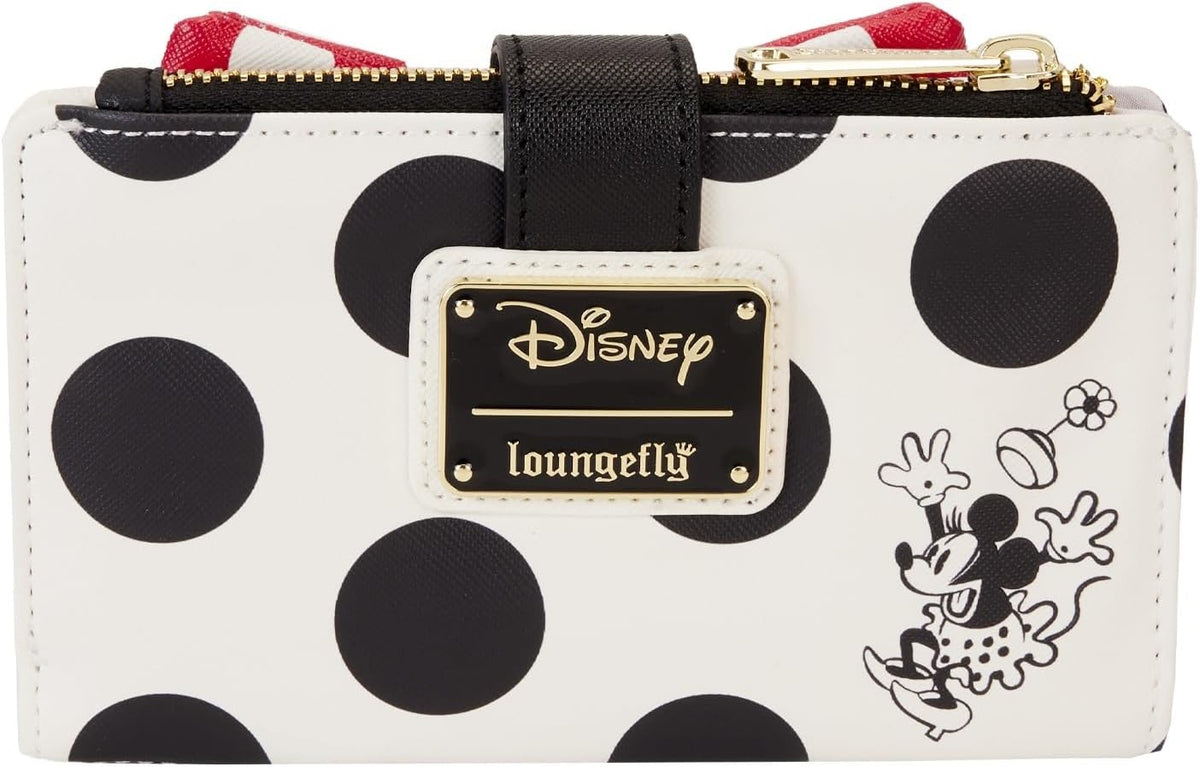 Loungefly Disney Minnie Rocks the Dots Classic Flap Wallet