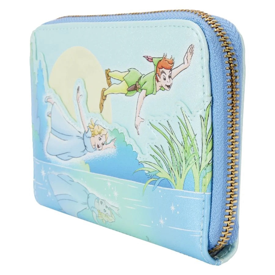 Loungefly Peter Pan You Can Fly Glow Zip-Around Wallet-3