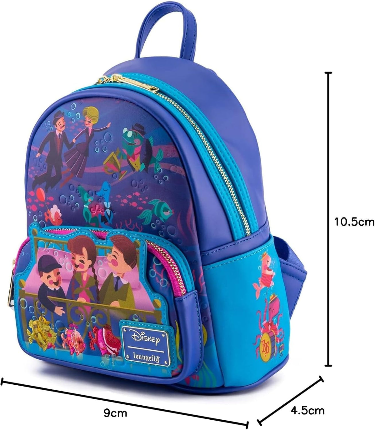 Loungefly Disney Bedknobs and Broomsticks Beautiful Briny Ballroom mini backpack-zoom-3