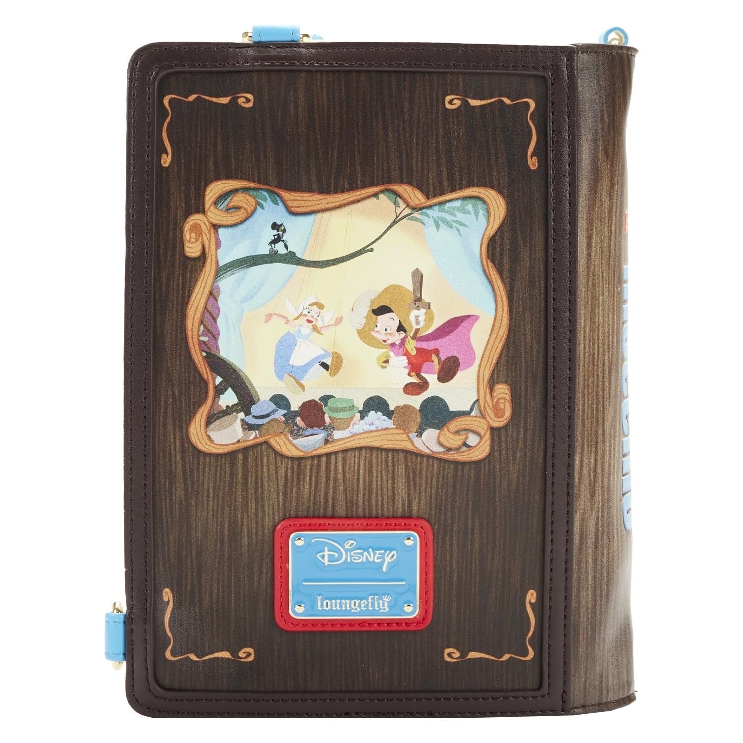 Loungefly Disney Classic Books Pinocchio Convertible Cross Body Bag-5