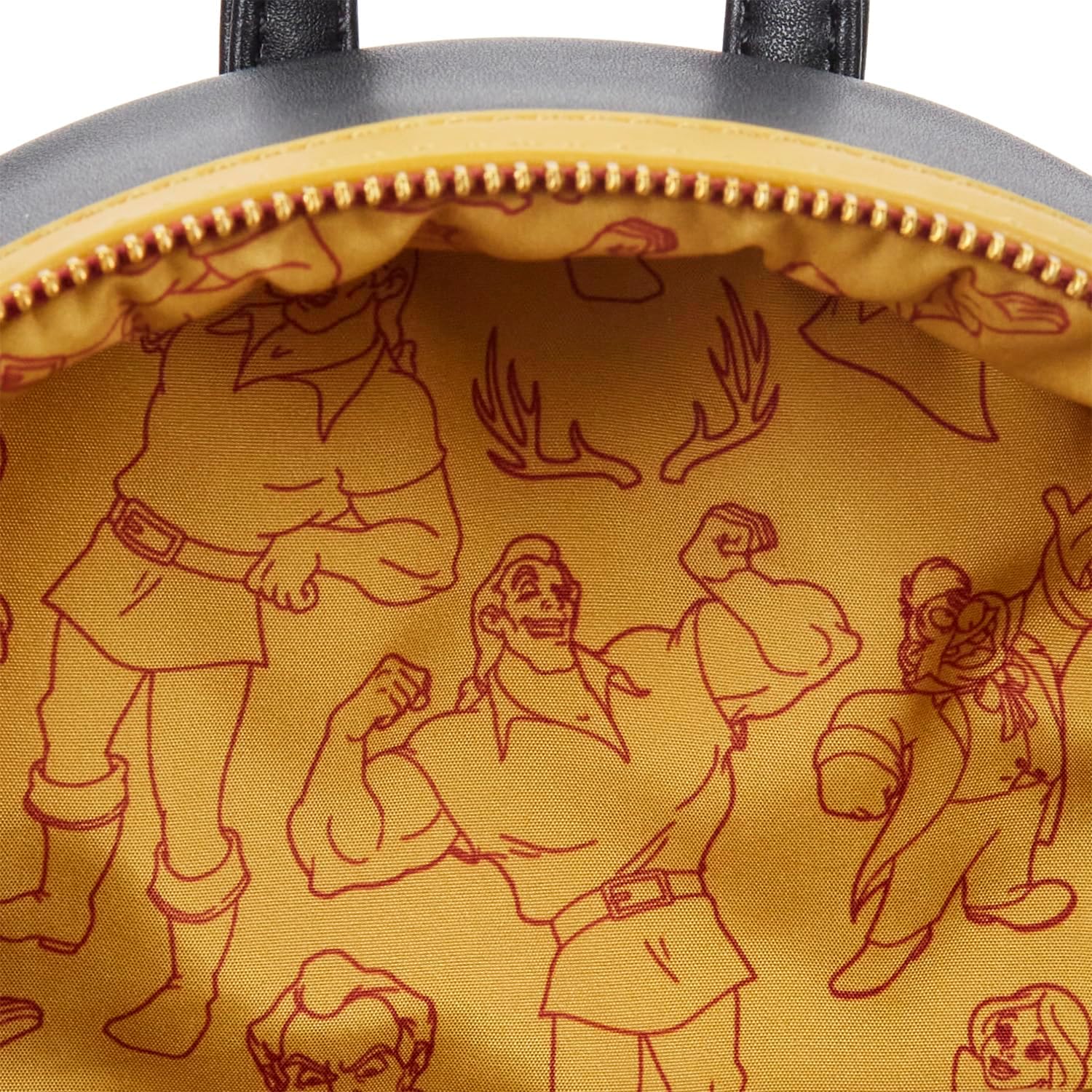 Loungefly Disney Beauty and the Beast Gaston Villains Scene Mini Backpack-5