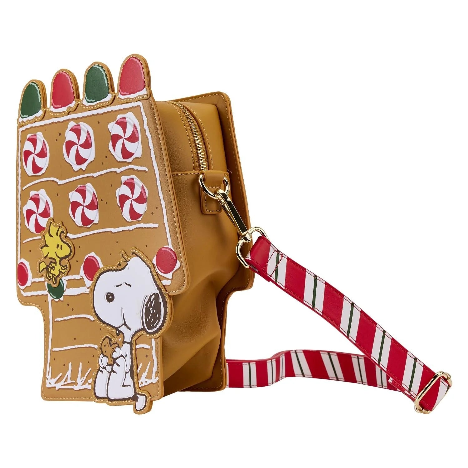Loungefly Peanuts Snoopy Gingerbread House Figural Crossbody