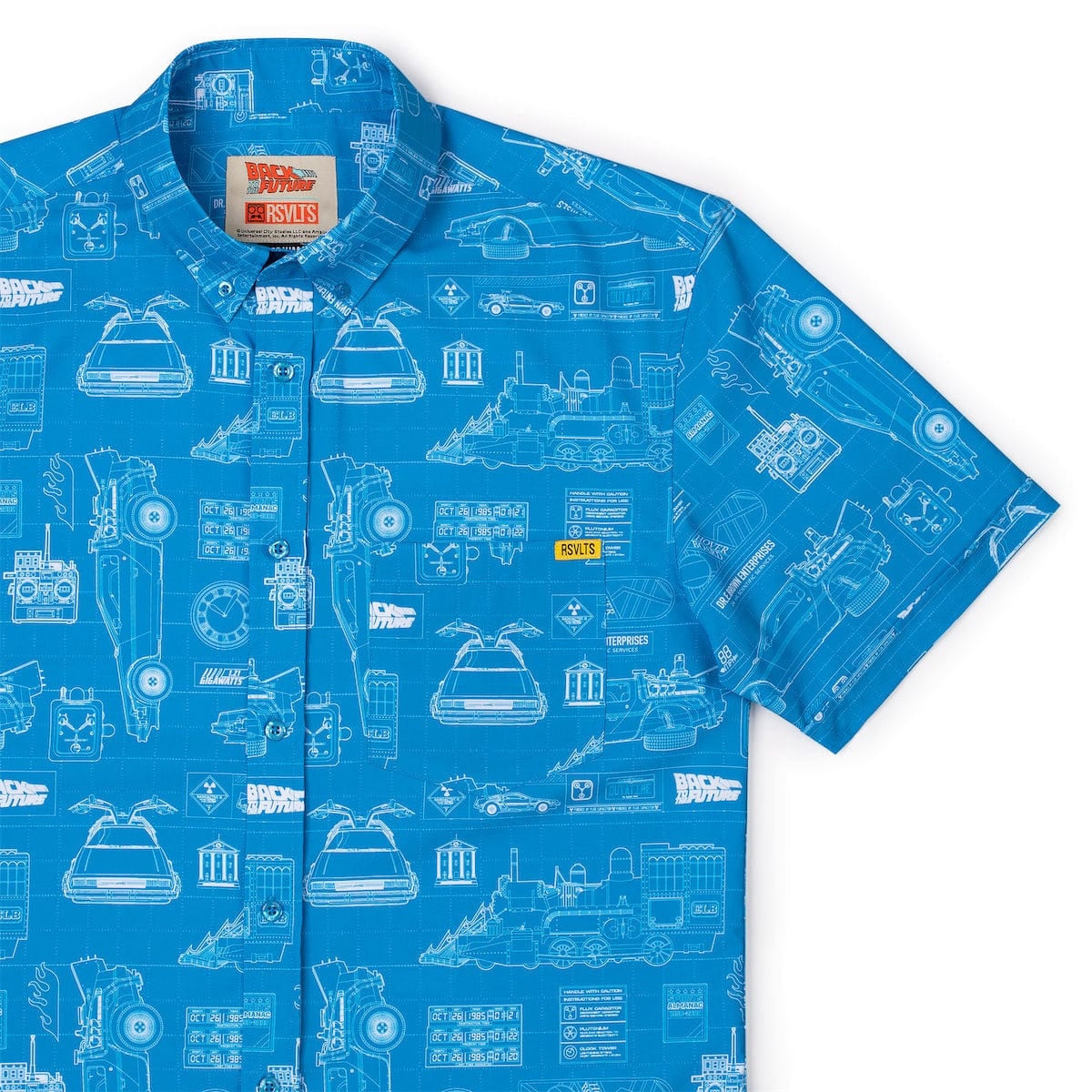 RSVLTS Back to the Future "If My Calculations Are Correct" – KUNUFLEX Short Sleeve Shirt