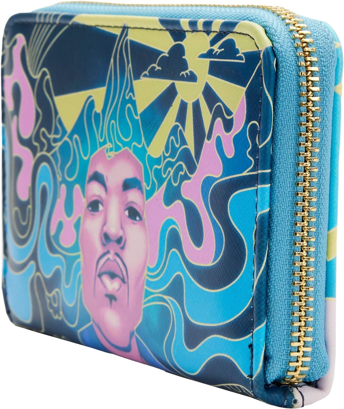 Loungefly Jimi Hendrix Psychedelic Landscape Zip-Around Wallet-4