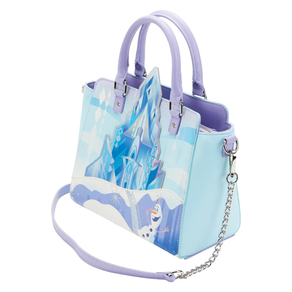 Loungefly Disney Frozen Elsa Princess Castle Crossbody Bag Purse Handbag-zoom-4
