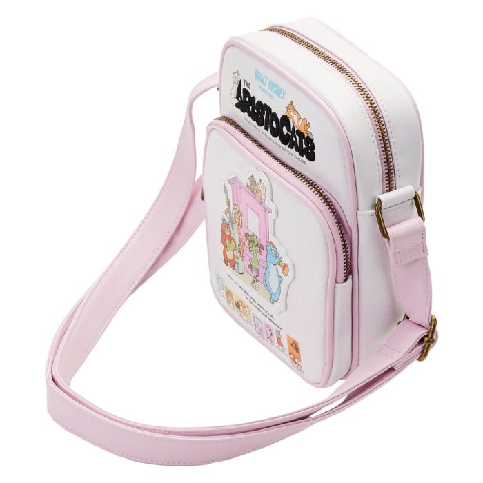 Loungefly Pink The Aristocats Poster Crossbody Bag-3