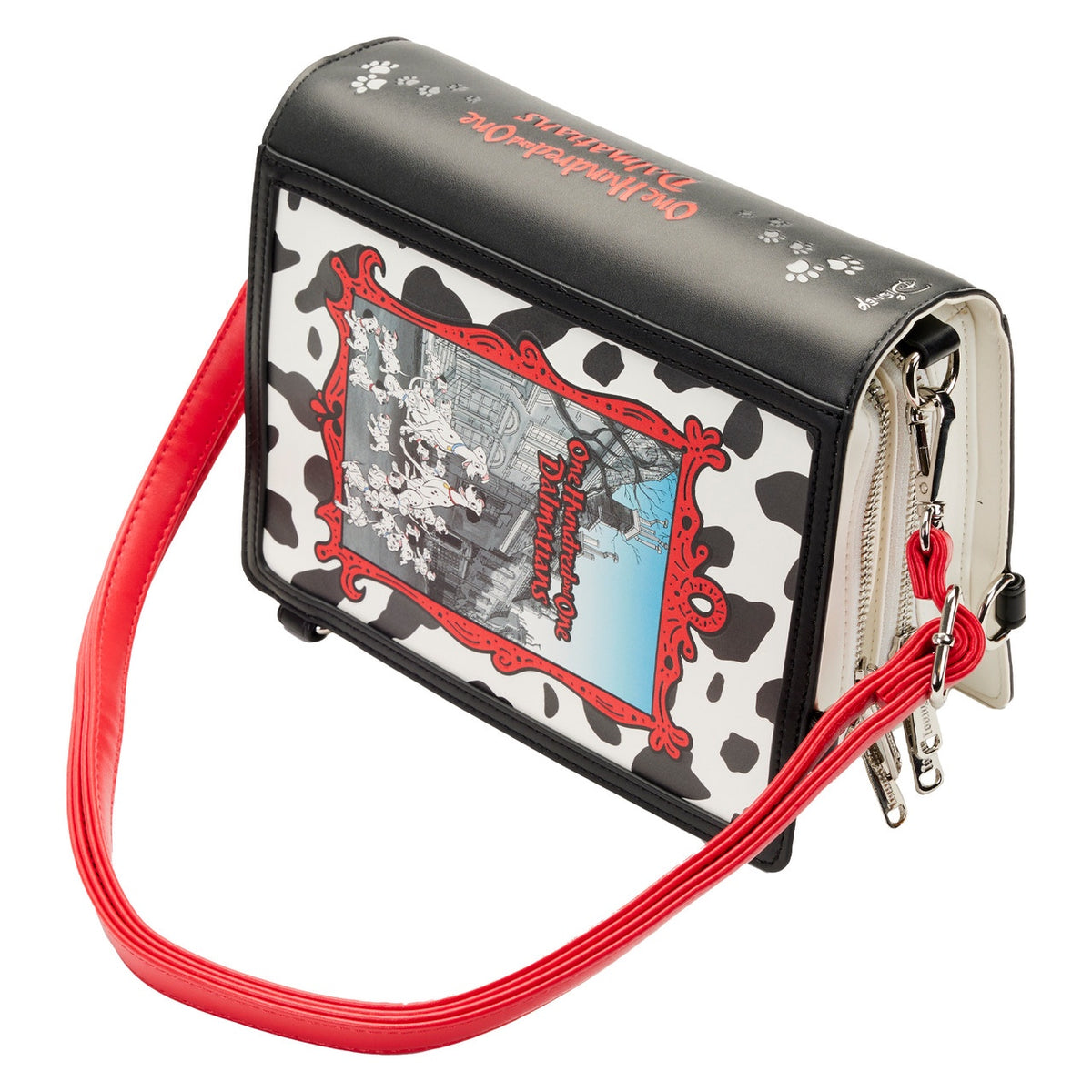 Loungefly Disney Classic Books 101 Dalmatians Convertible Crossbody Backpack Bag-5