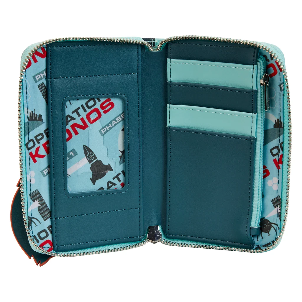 Loungefly The Incredibles Syndrome Pixar Moments Glow-in-The-Dark Zip-Around Wallet-zoom-2