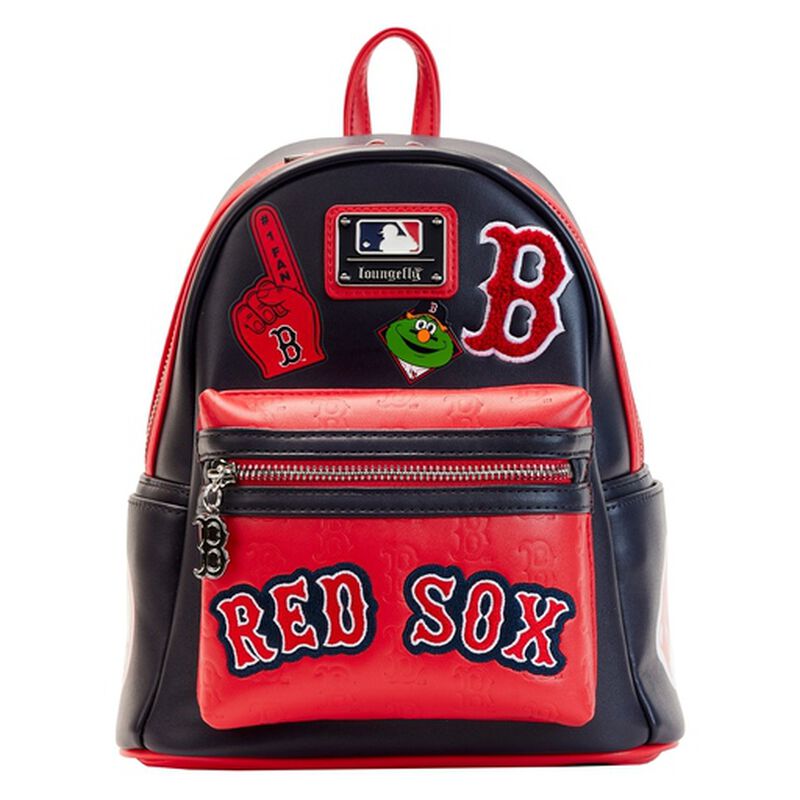 Loungefly Boston Red Sox Patches Mini Backpack-1