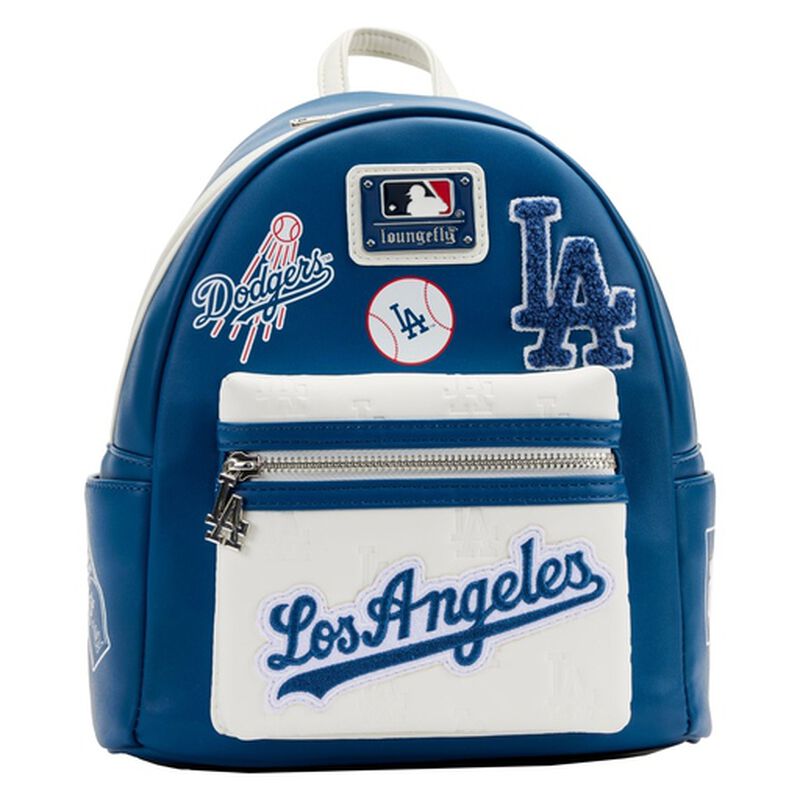Loungefly MLB Los Angeles Dodgers Patches Mini Backpack-1