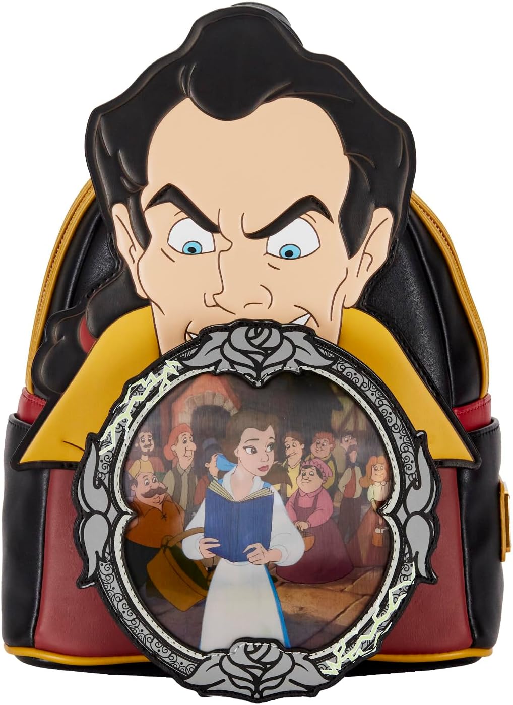 Loungefly Disney Beauty and the Beast Gaston Villains Scene Mini Backpack-zoom-1