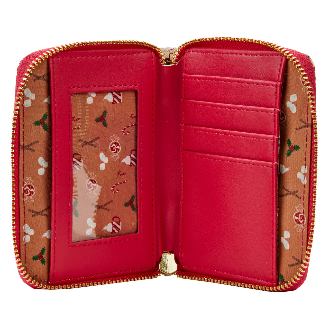 Loungefly Disney Hot Cocoa Mugs AOP Christmas Characters Zip Around Wallet-3