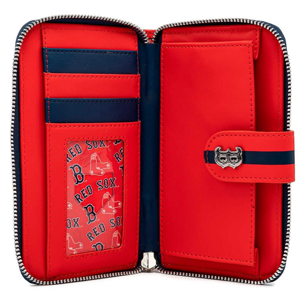 Loungefly MLB Boston Red Sox Team Logo Zip-Around Wallet-zoom-2