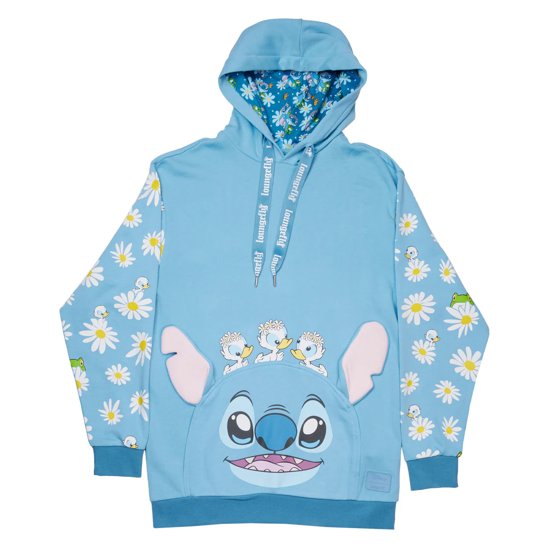 Loungefly Stitch Springtime Daisy Cosplay Unisex Hoodie