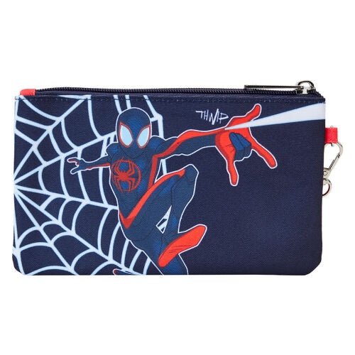 Loungefly Marvel Spiderverse Miles Morales Nylon Wristlet Wallet-zoom-3