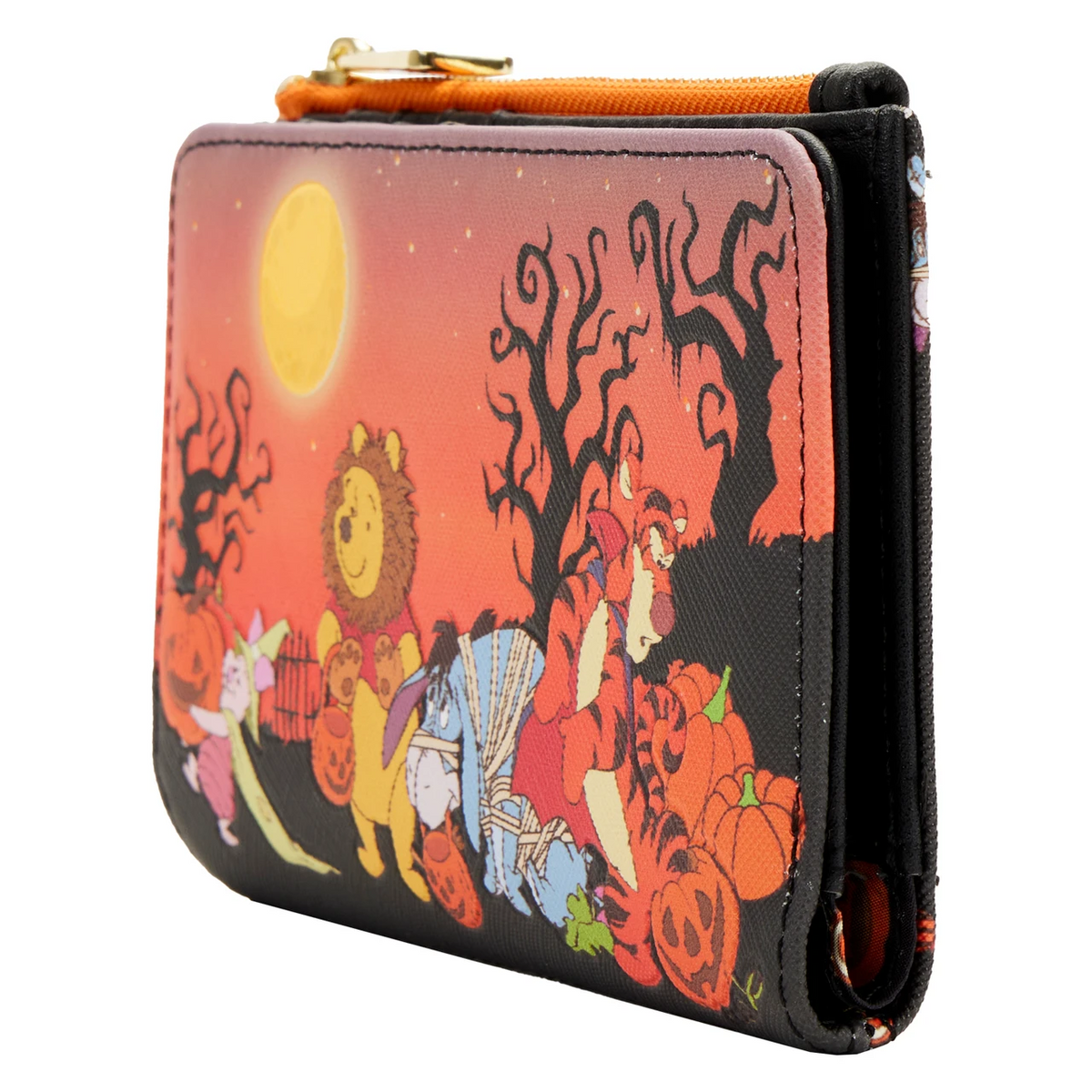 Loungefly Disney Winnie The Pooh Halloween Group Trick Or Treat Flap Wallet-3