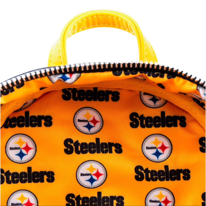 Loungefly NFL Pittsburgh Steelers Logo Mini Backpack-3