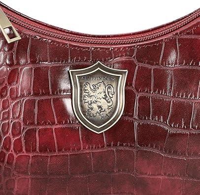 Harry Potter Gryffindor Croco Handbag with Metal Badge