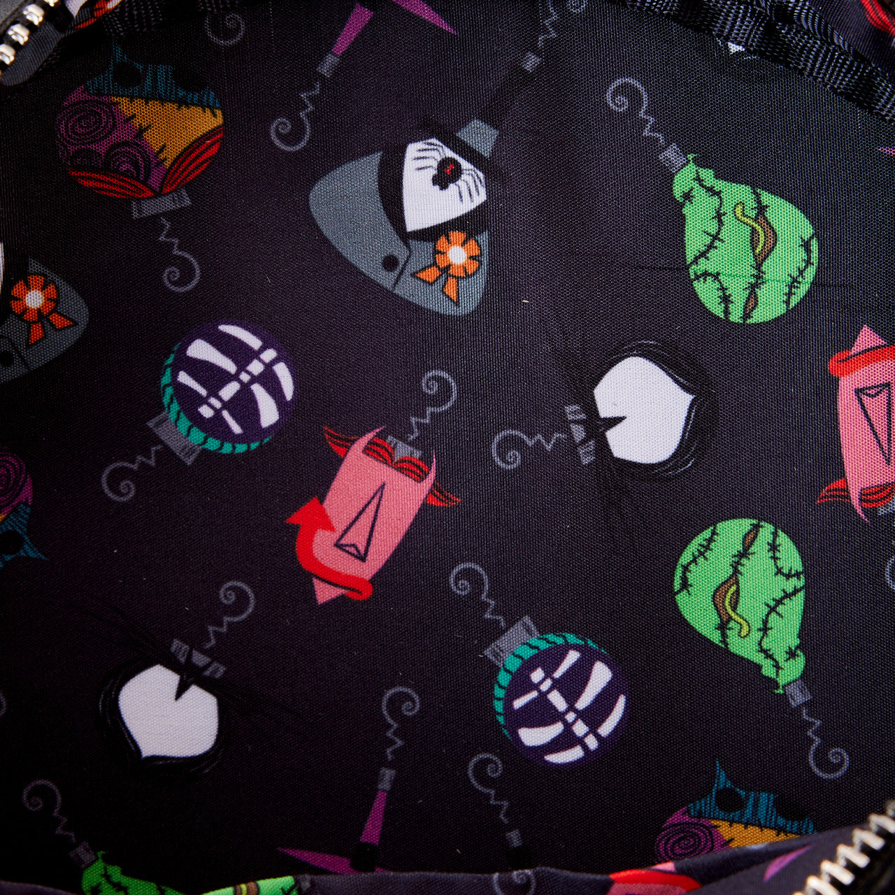 Loungefly Nightmare Before Christmas Wreath String Lights Glow Crossbody Bag-3