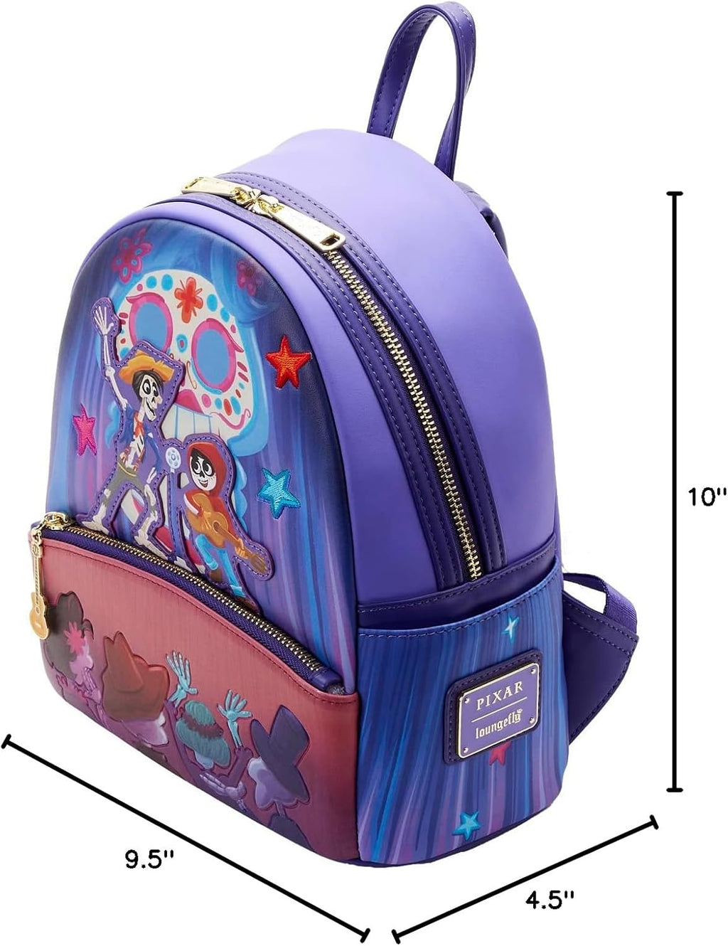 Loungefly Pixar Moments Miguel and Hector Performance Mini Backpack