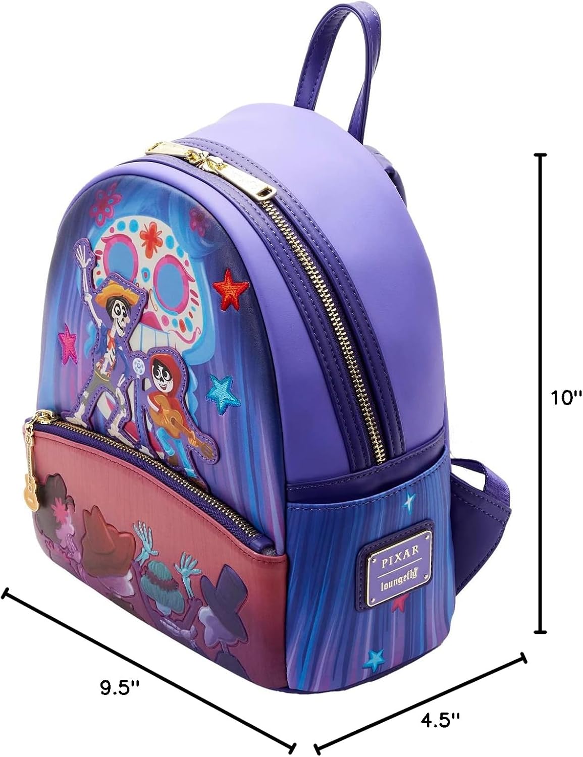 Loungefly Pixar Moments Miguel and Hector Performance Mini Backpack