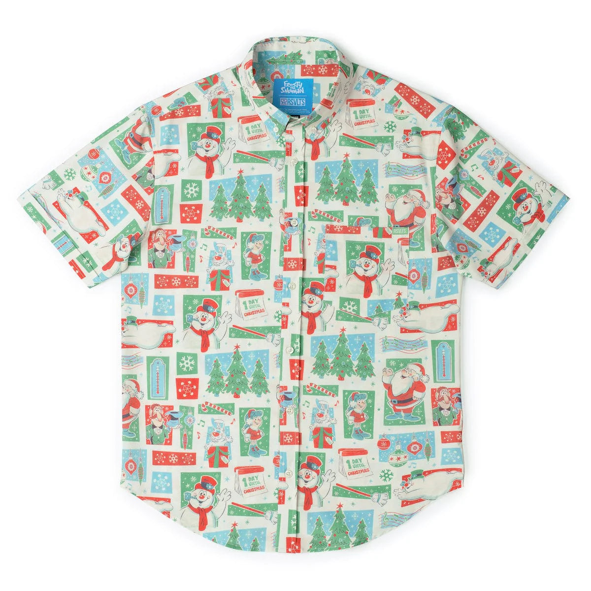 RSVLTS Frosty the Snowman "A Jolly Happy Soul" – KUNUFLEX Short Sleeve Shirt-3