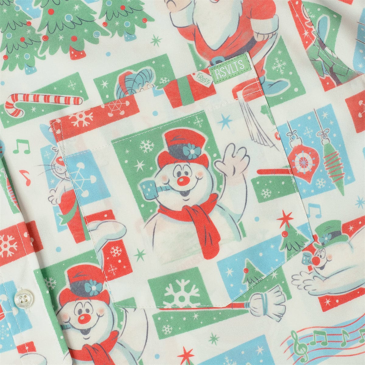 RSVLTS Frosty the Snowman "A Jolly Happy Soul" – KUNUFLEX Short Sleeve Shirt-zoom-5
