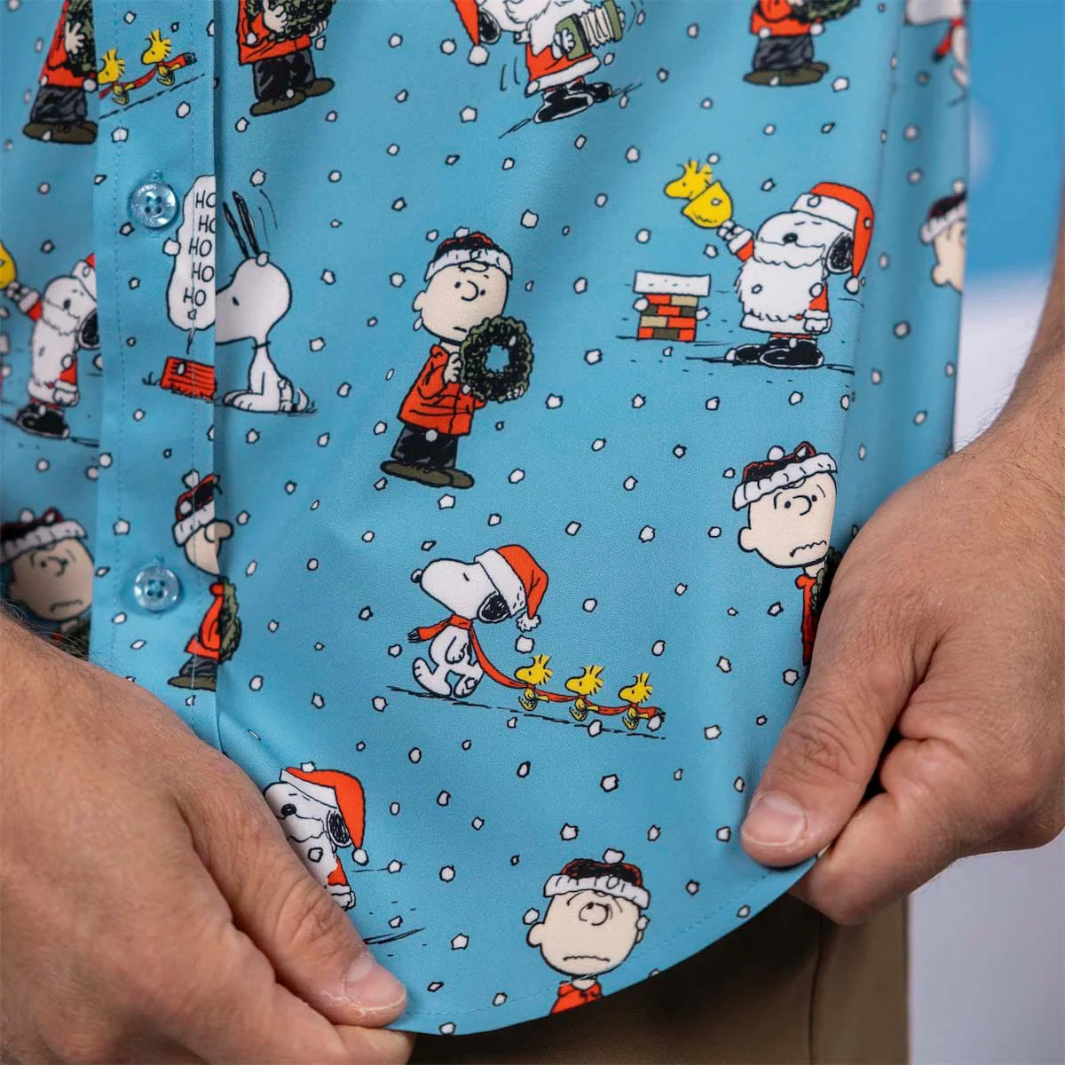 RSVLTS Peanuts "Season’s Griefings" – KUNUFLEX Short Sleeve Shirt-zoom-7