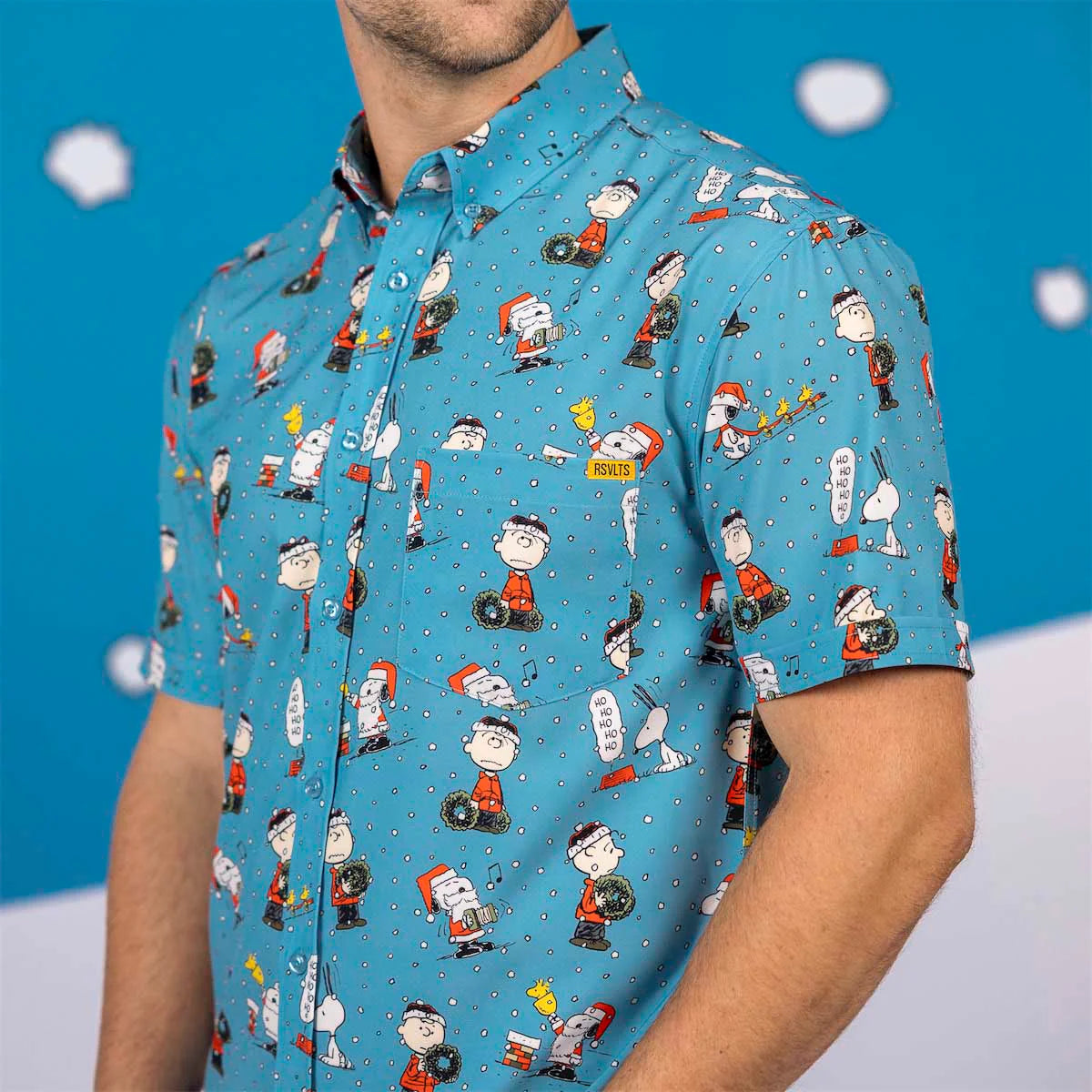 RSVLTS Peanuts "Season’s Griefings" – KUNUFLEX Short Sleeve Shirt