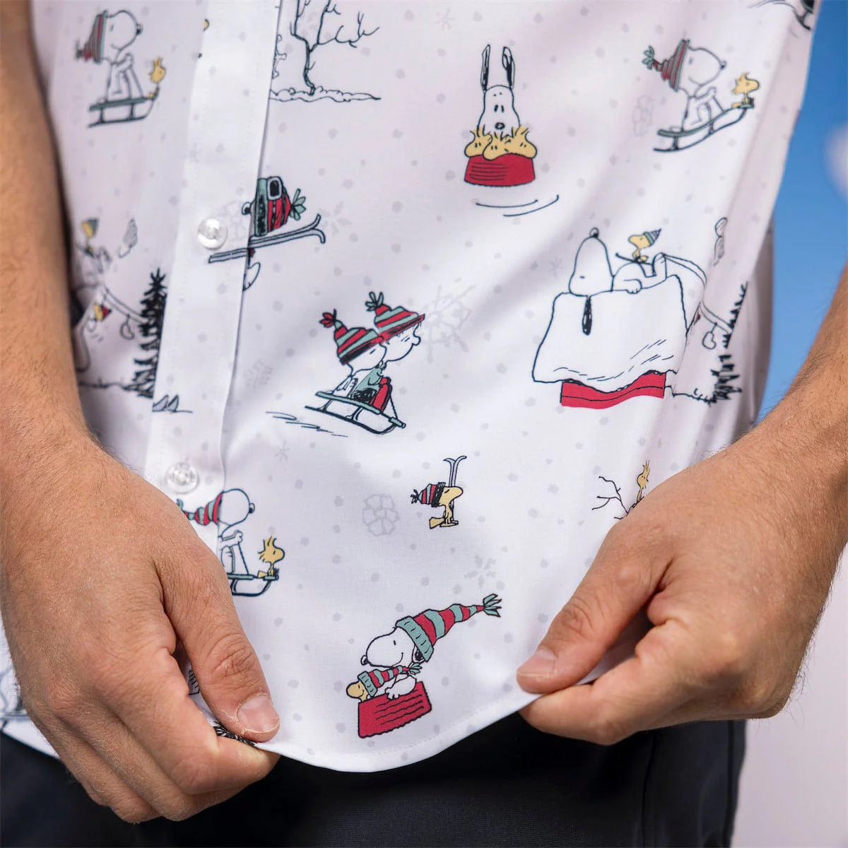 RSVLTS Peanuts "Snow Cool" – KUNUFLEX Short Sleeve Shirt-zoom-8