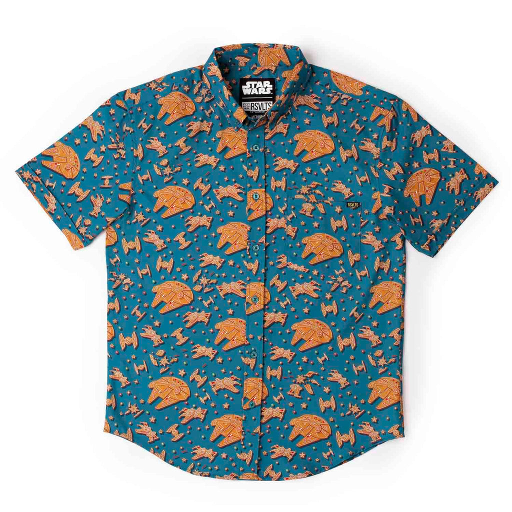 RSVLTS Star Wars Holiday "Rebel Crumb (Green) KUNUFLEX Short Sleeve Shirt