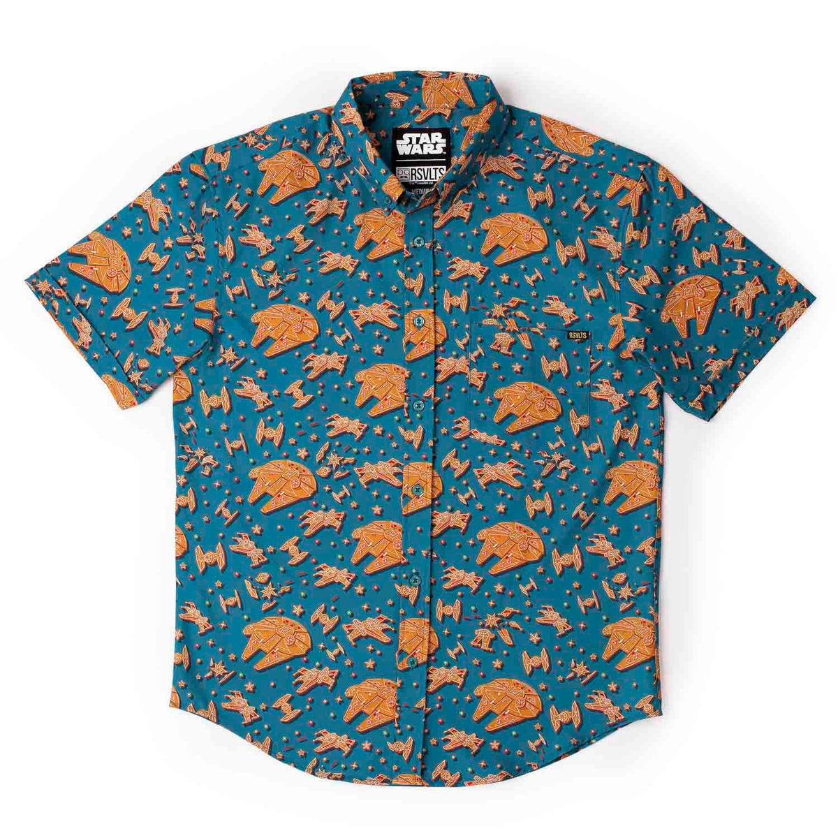 RSVLTS Star Wars Holiday "Rebel Crumb (Green) KUNUFLEX Short Sleeve Shirt-zoom-7