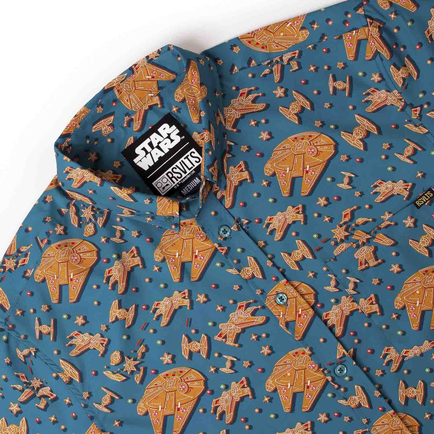RSVLTS Star Wars Holiday "Rebel Crumb (Green) KUNUFLEX Short Sleeve Shirt