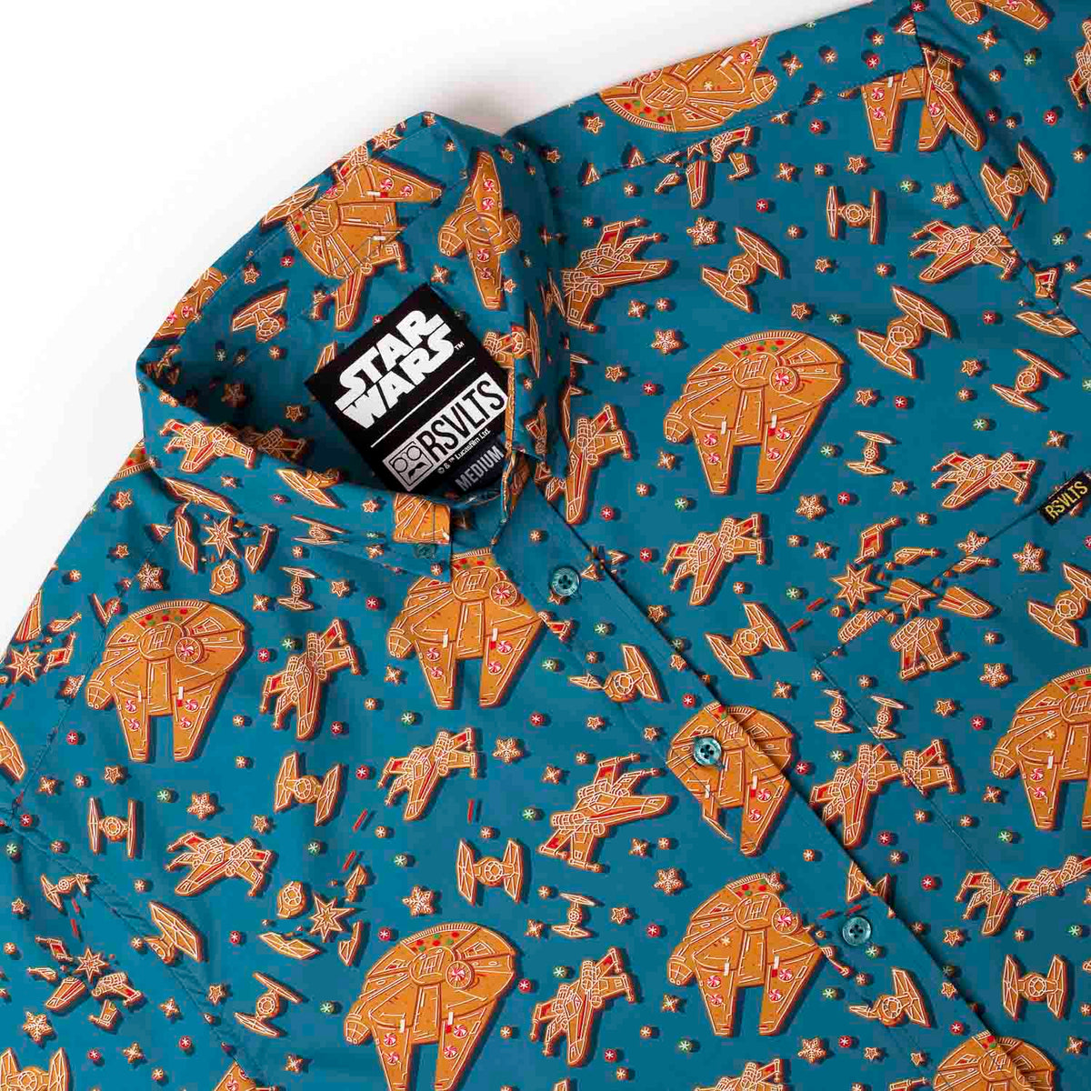 RSVLTS Star Wars Holiday "Rebel Crumb (Green) KUNUFLEX Short Sleeve Shirt-zoom-6