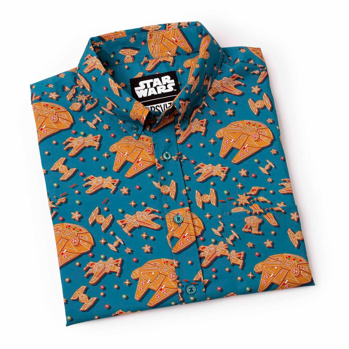 RSVLTS Star Wars Holiday "Rebel Crumb (Green) KUNUFLEX Short Sleeve Shirt-2
