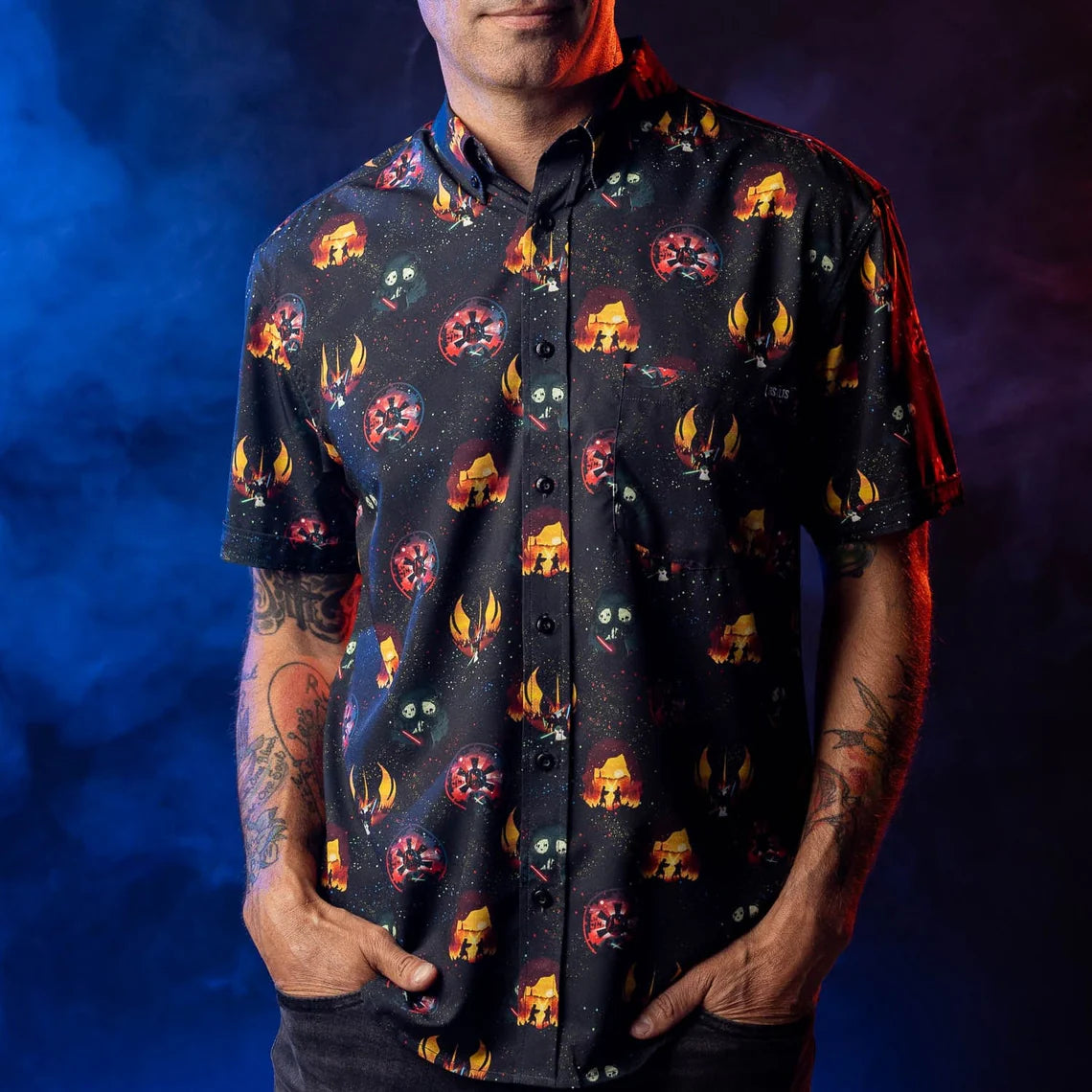 RSVLTS star wars Journey to the Dark side KUNUFLEX Short Sleeve Shirt-10