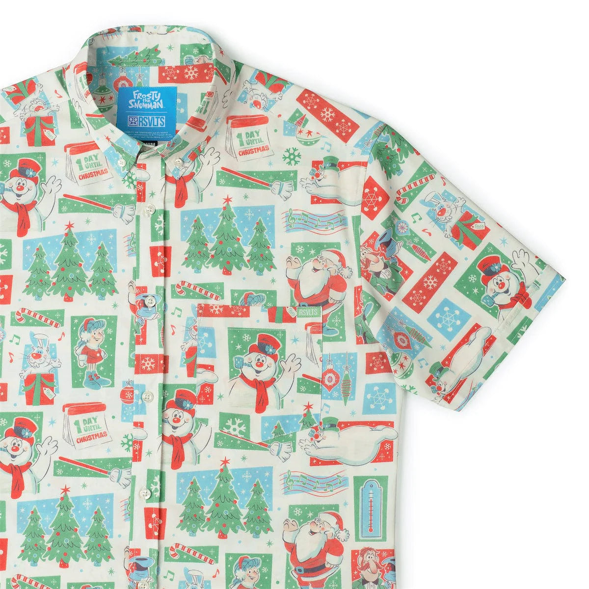 RSVLTS Frosty the Snowman "A Jolly Happy Soul" – KUNUFLEX Short Sleeve Shirt-8