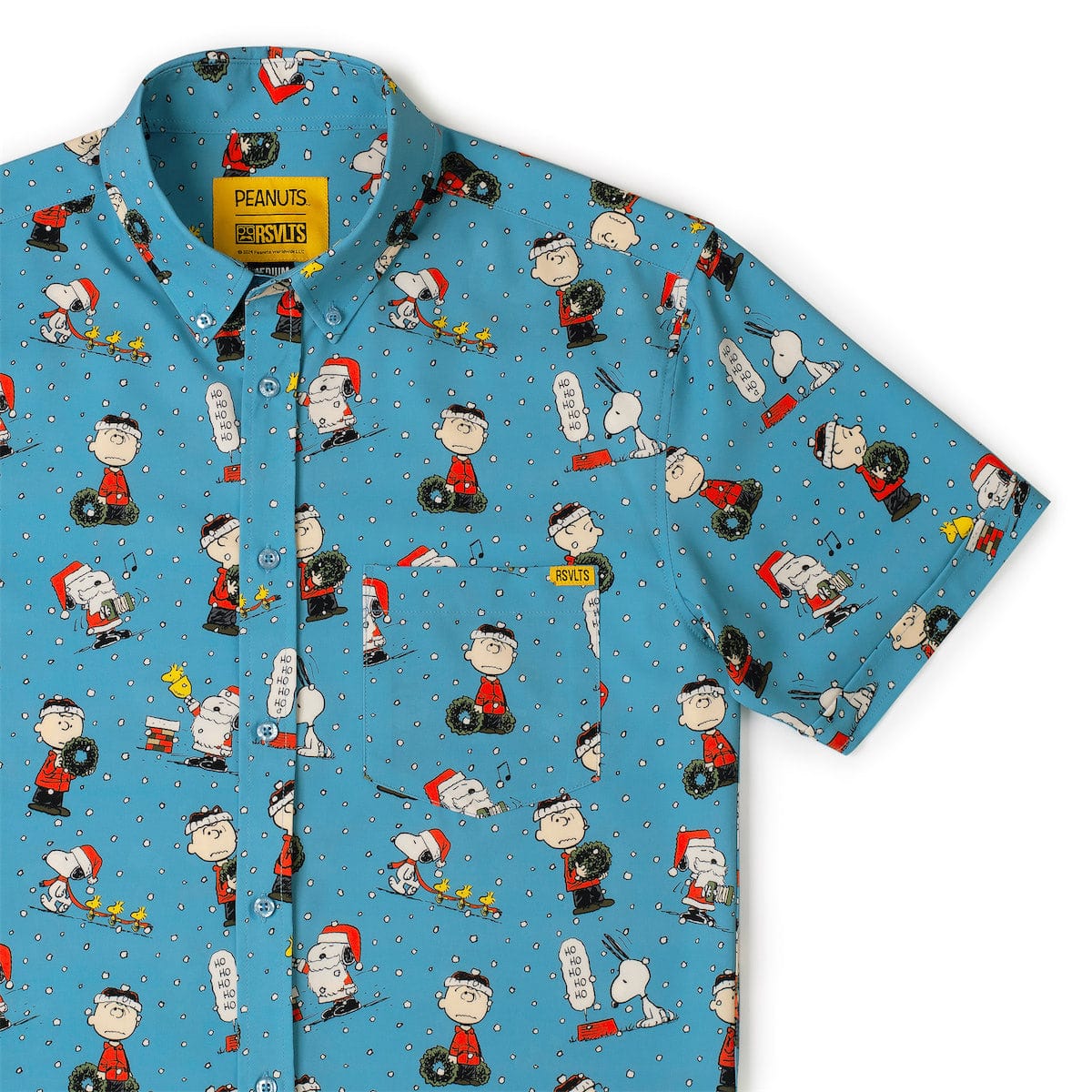 RSVLTS Peanuts "Season’s Griefings" – KUNUFLEX Short Sleeve Shirt-8