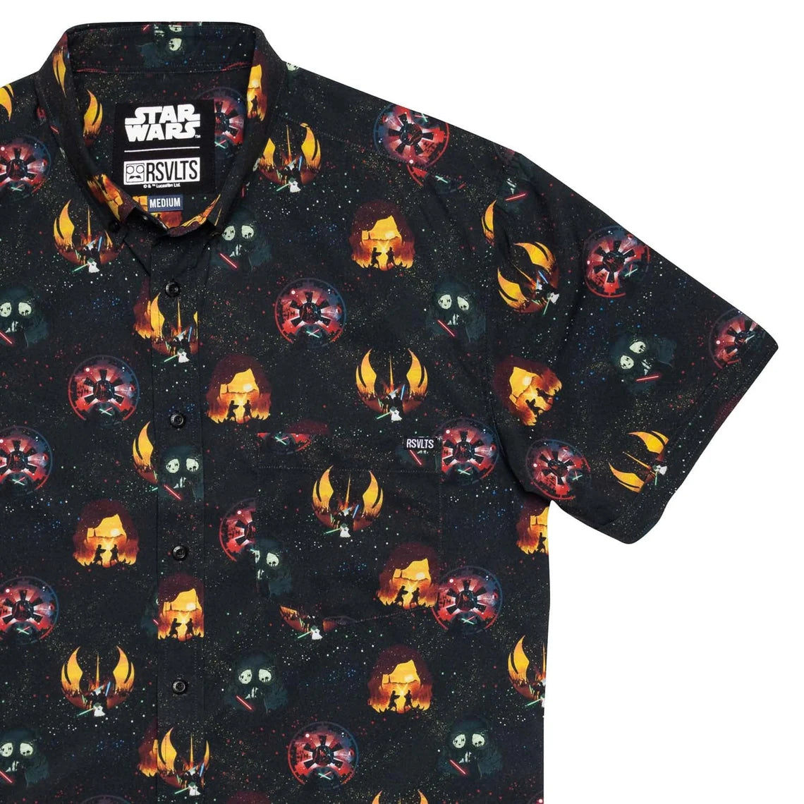 RSVLTS star wars Journey to the Dark side KUNUFLEX Short Sleeve Shirt-11
