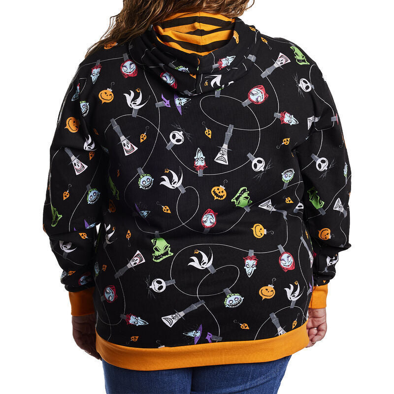 Loungefly Nightmare before Christmas Christmas Ornaments unisex hoodie-zoom-5