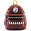 Loungefly NFL Pittsburgh Steelers Football Logo Mini Backpack