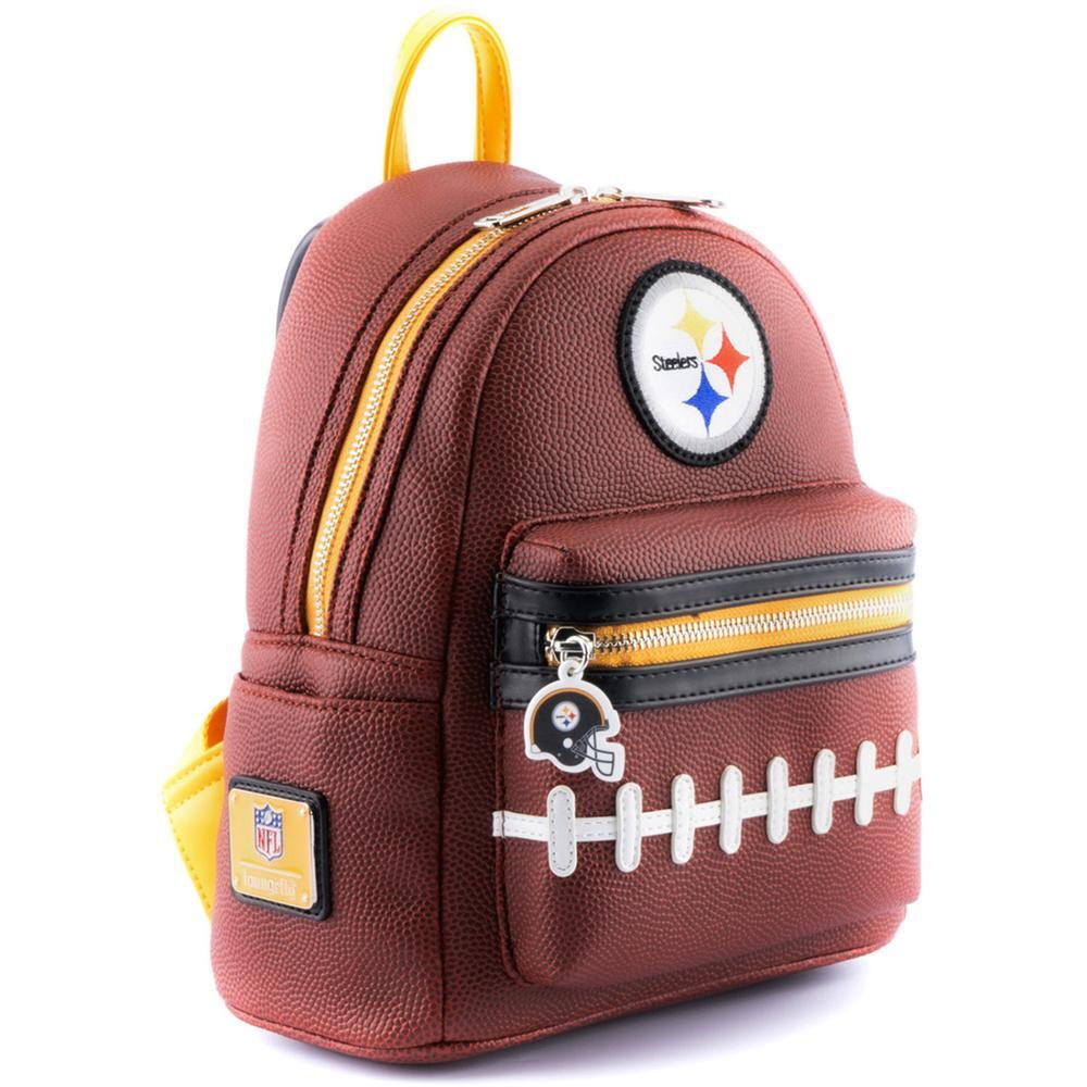 Loungefly NFL Pittsburgh Steelers Football Logo Mini Backpack-2