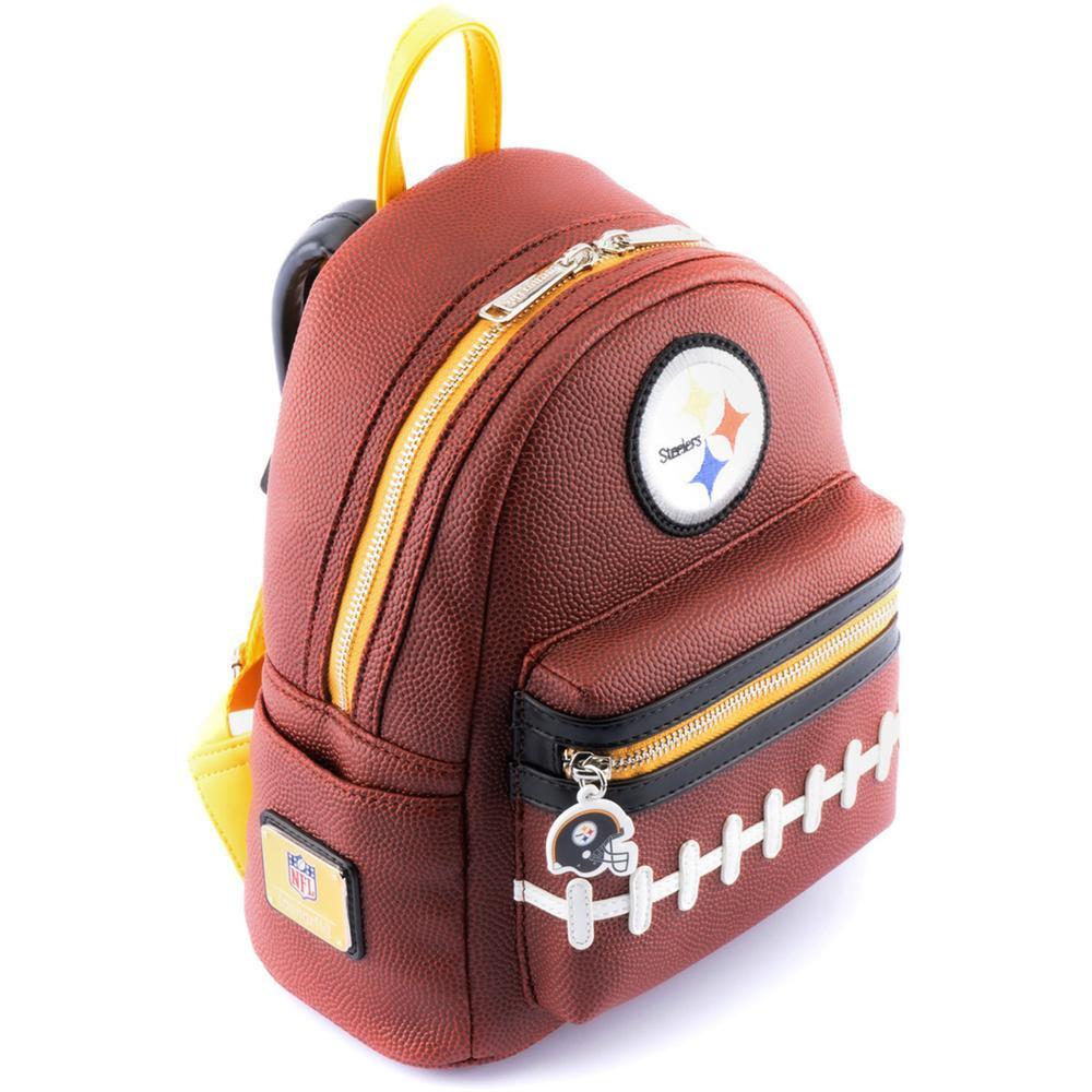 Loungefly NFL Pittsburgh Steelers Football Logo Mini Backpack-zoom-3
