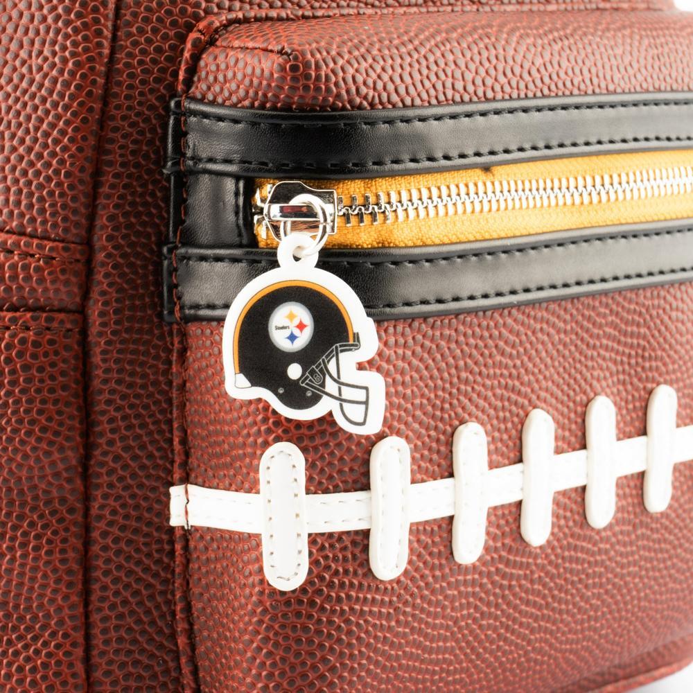Loungefly NFL Pittsburgh Steelers Football Logo Mini Backpack-5