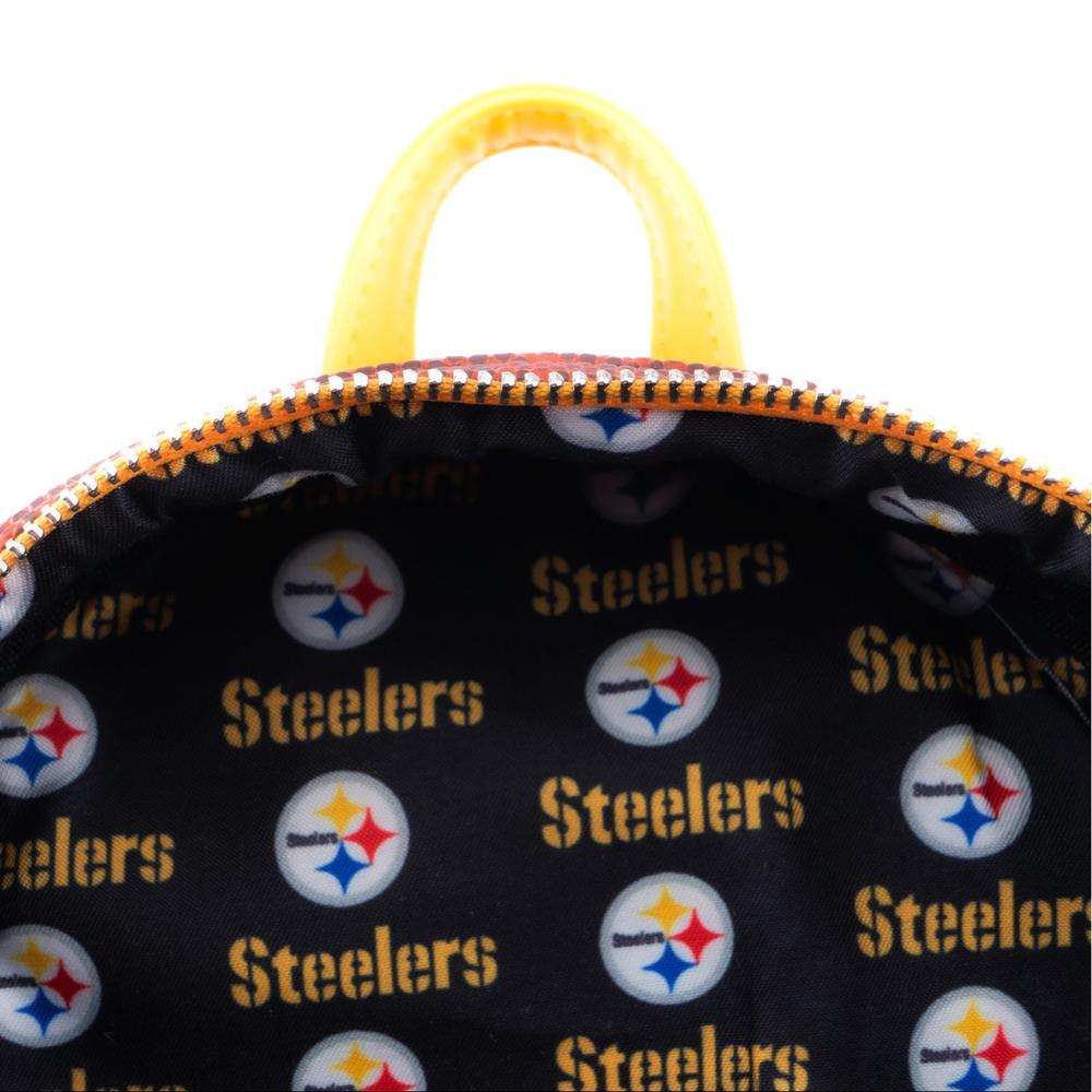 Loungefly NFL Pittsburgh Steelers Football Logo Mini Backpack-zoom-6