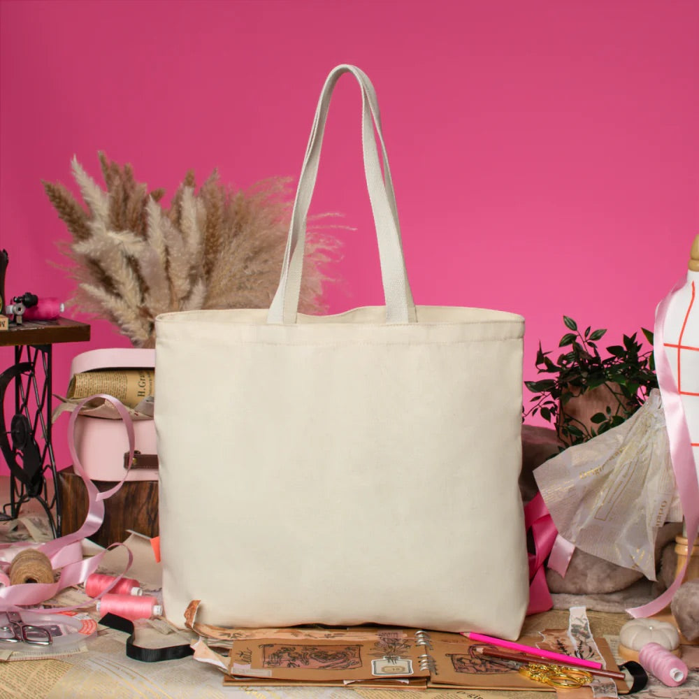 Vendula London Sewing Box Scrapbook Canvas Tote Bag