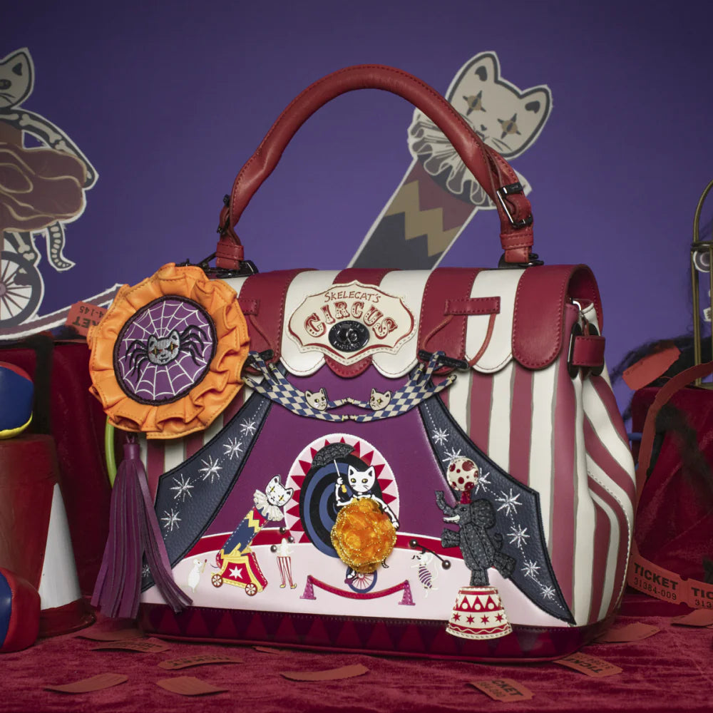 Vendula London Skelecat's Traveling Ghost Circus Grace Bag-zoom-10