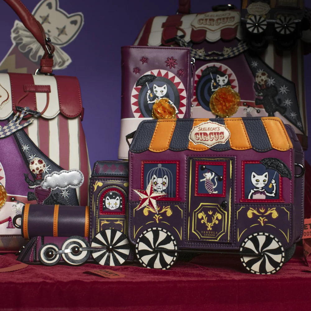 Vendula London Skelecat's Traveling Ghost Circus Train Bag-zoom-10