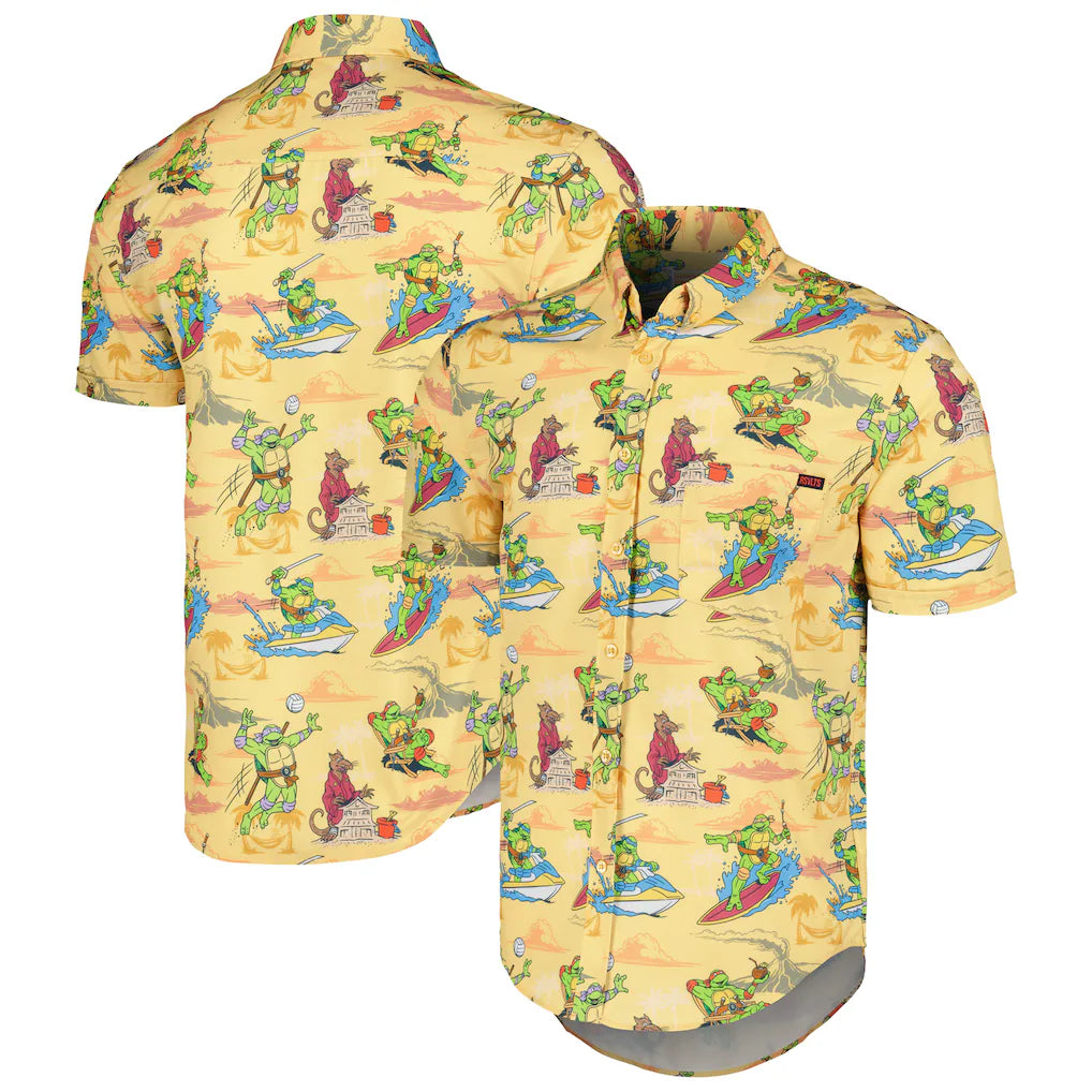 RSVLTS Teenage Mutant Ninja Turtles "Turtlecation" KUNUFLEX Short Sleeve Shirt