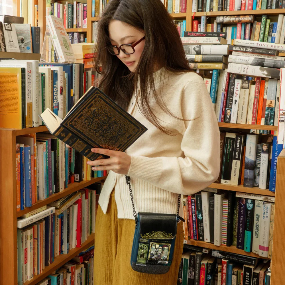 Vendula London Between the Covers Bookbinders Phone Pouch-11